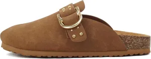 Soda Trisha ~ Women Buckle Strap Slip-On Flatform Mule