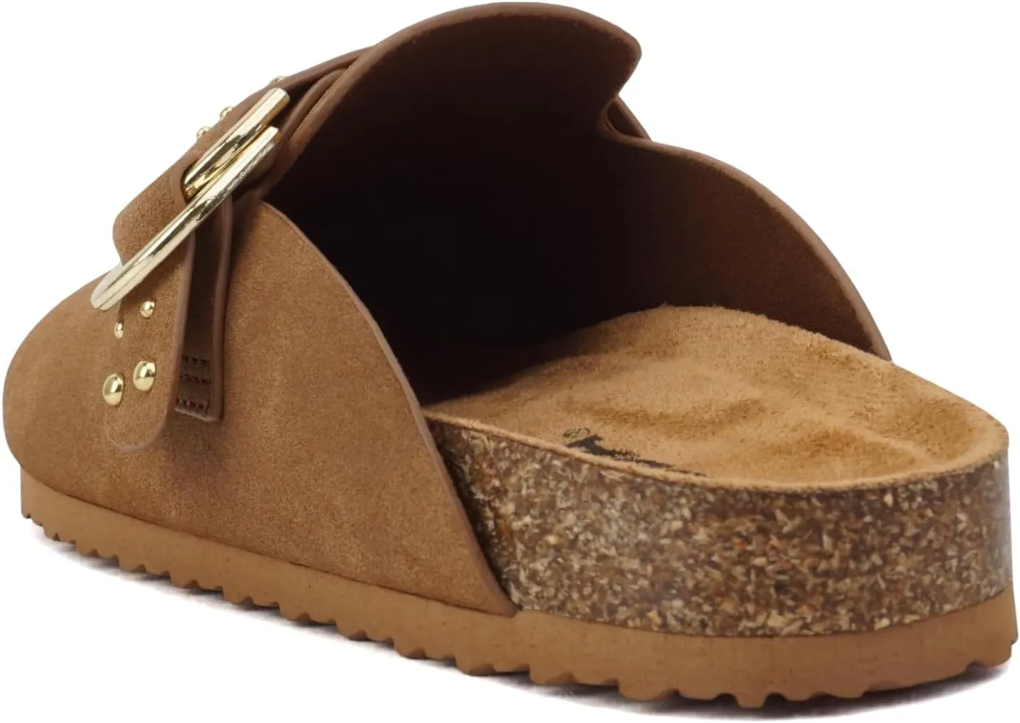 Soda Trisha ~ Women Buckle Strap Slip-On Flatform Mule