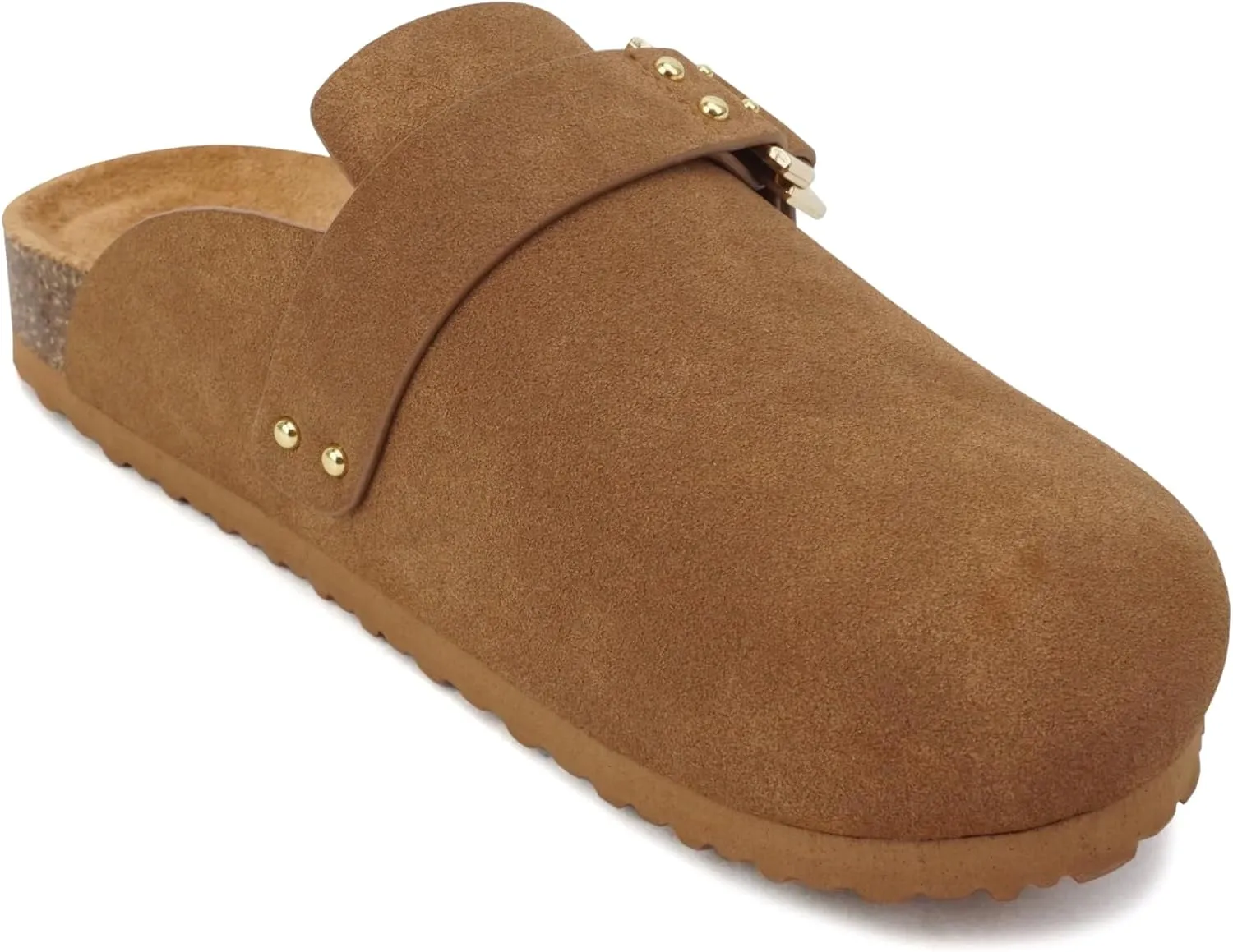 Soda Trisha ~ Women Buckle Strap Slip-On Flatform Mule