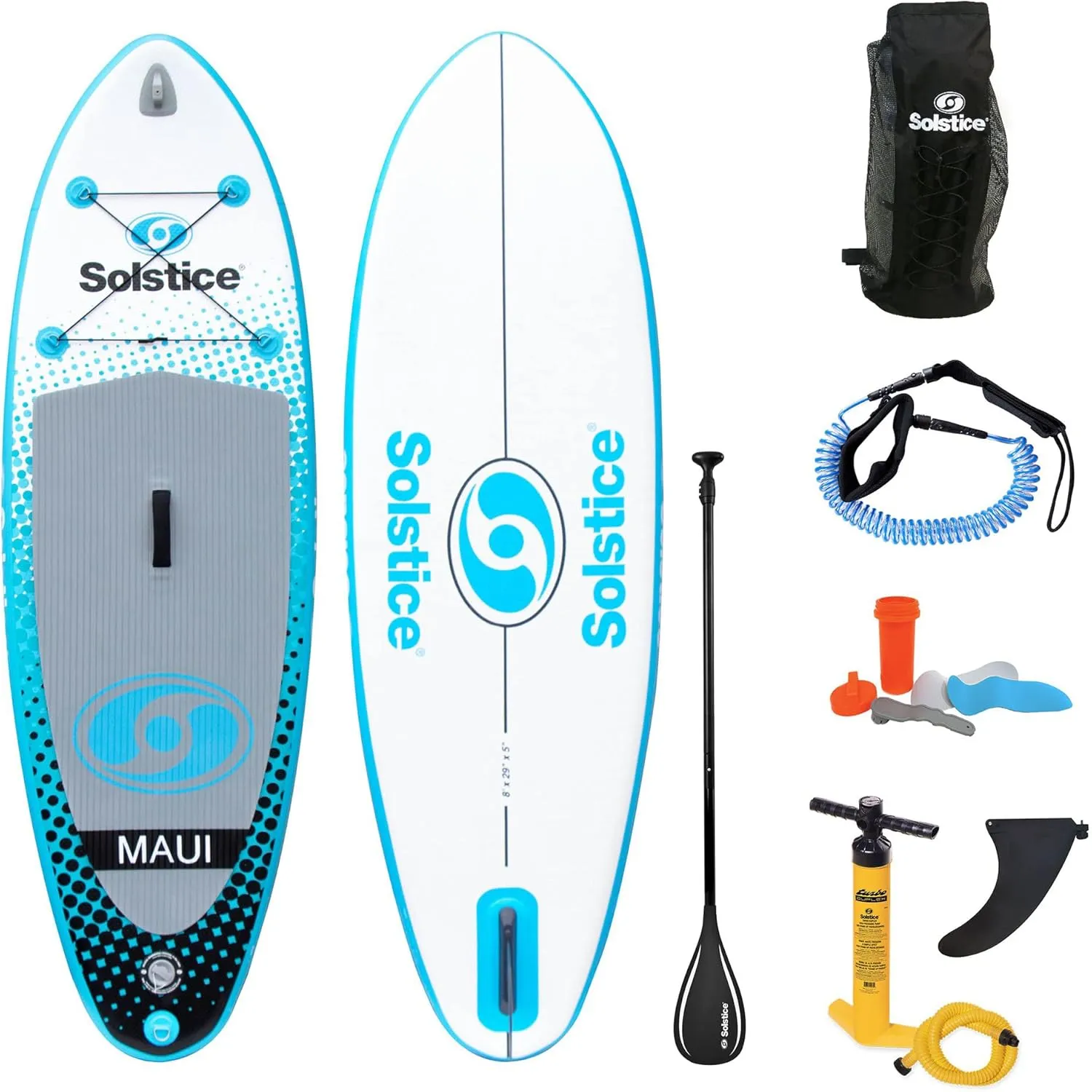Solstice Watersports Maui Inflatable Stand-Up Paddle Board Kit (8' x 29'' x 5'')