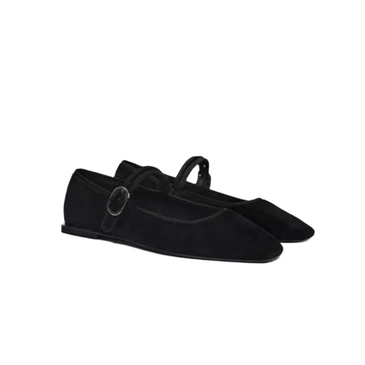 Square Toe Flat Slip-Ons