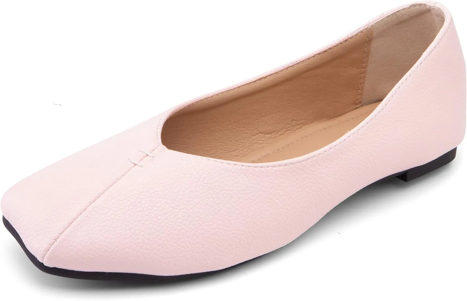 Square Toe Flat Women Slip On Comfortable Ballet Dolly Shoes