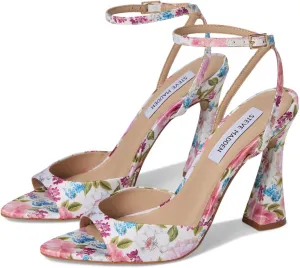 Steve Madden Women's Beki Heeled Sandal, Floral Multi, 9