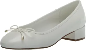 Steve Madden Women's Cherish Pump, White Leather, 9.5