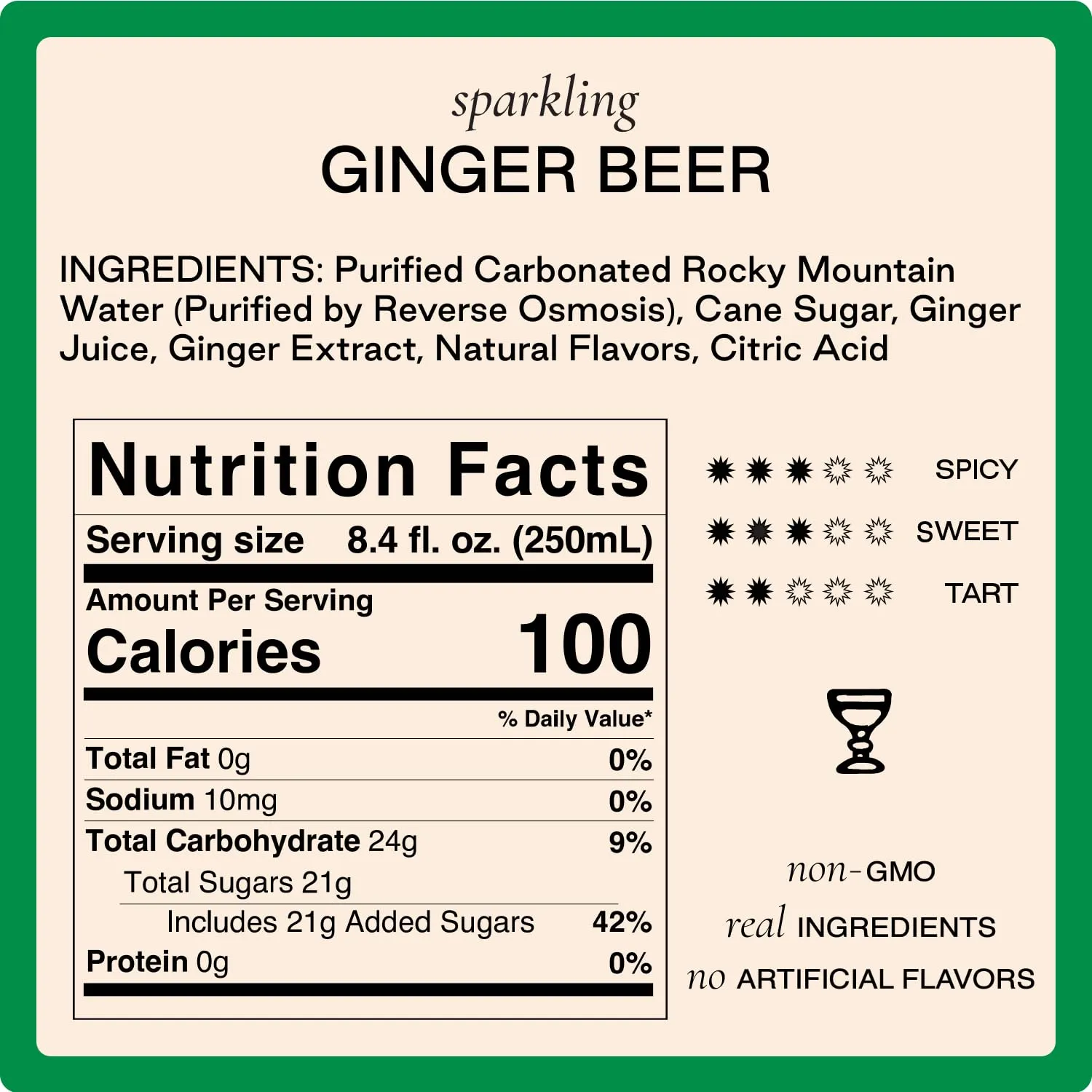Strongwater Sparkling Ginger Beer - 12 Pack Cans (8.4 Fl Oz Each) - Premium Craft Cocktail Mixer Made with Filtered Rocky Mountain Water & Ginger Root - Real Cane Sugar, No Artificial Flavors