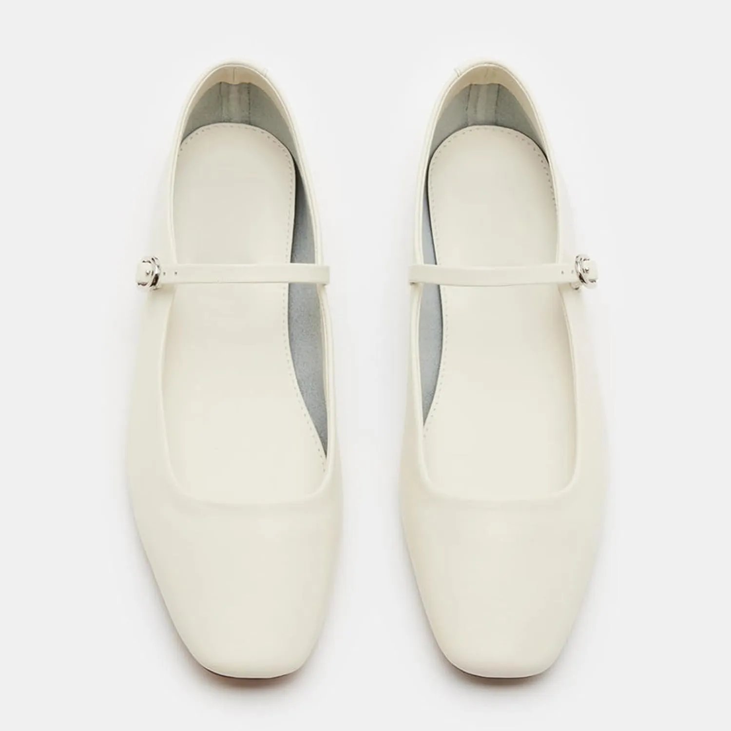 Suede Leather Ballet Flats Shoes for Women Cute Square Toe Slip On Mary Jane Flats Comfy Ballerina Flat Shoes Causal Daily Shoes with Strap