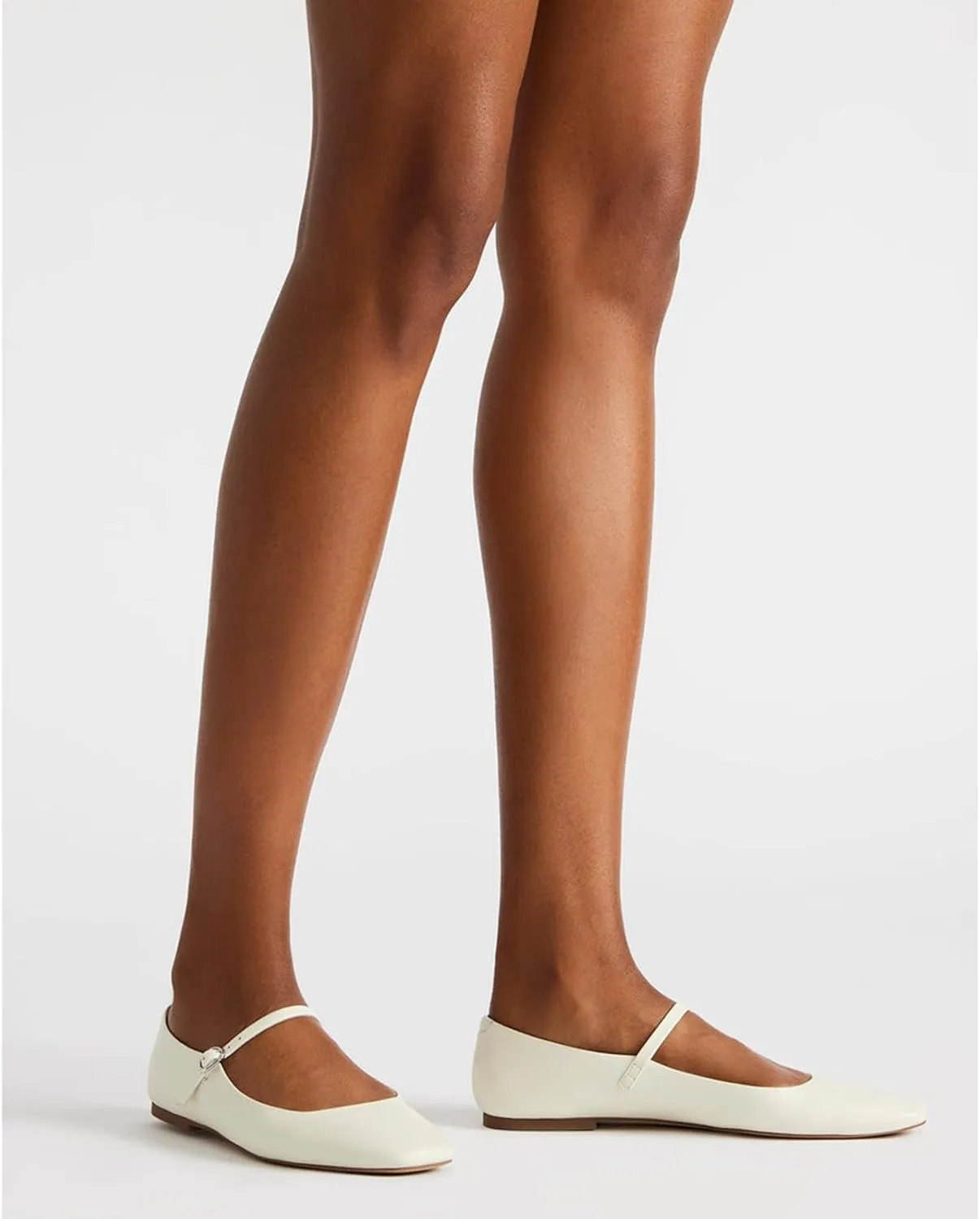 Suede Leather Ballet Flats Shoes for Women Cute Square Toe Slip On Mary Jane Flats Comfy Ballerina Flat Shoes Causal Daily Shoes with Strap