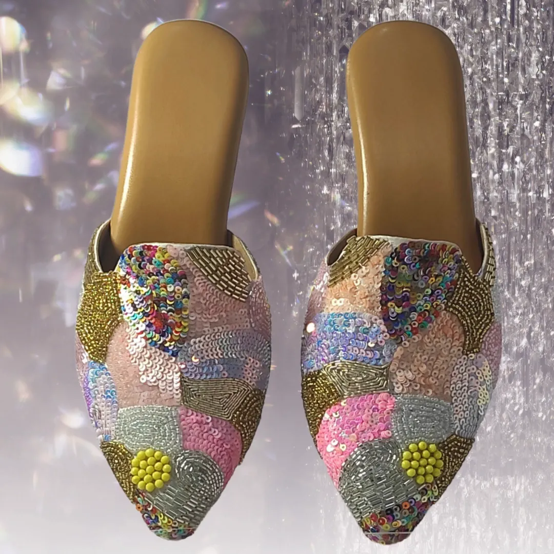 SunFlower- Heel Mule