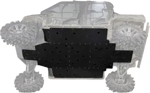 SuperATV 1/2" Thick UHMW Skid Plate for 2016  Kawasaki Mule Pro DX/DXT/FX/FXT/FXR | Fully Protect Your machine's undercarriage! | Made in The USA