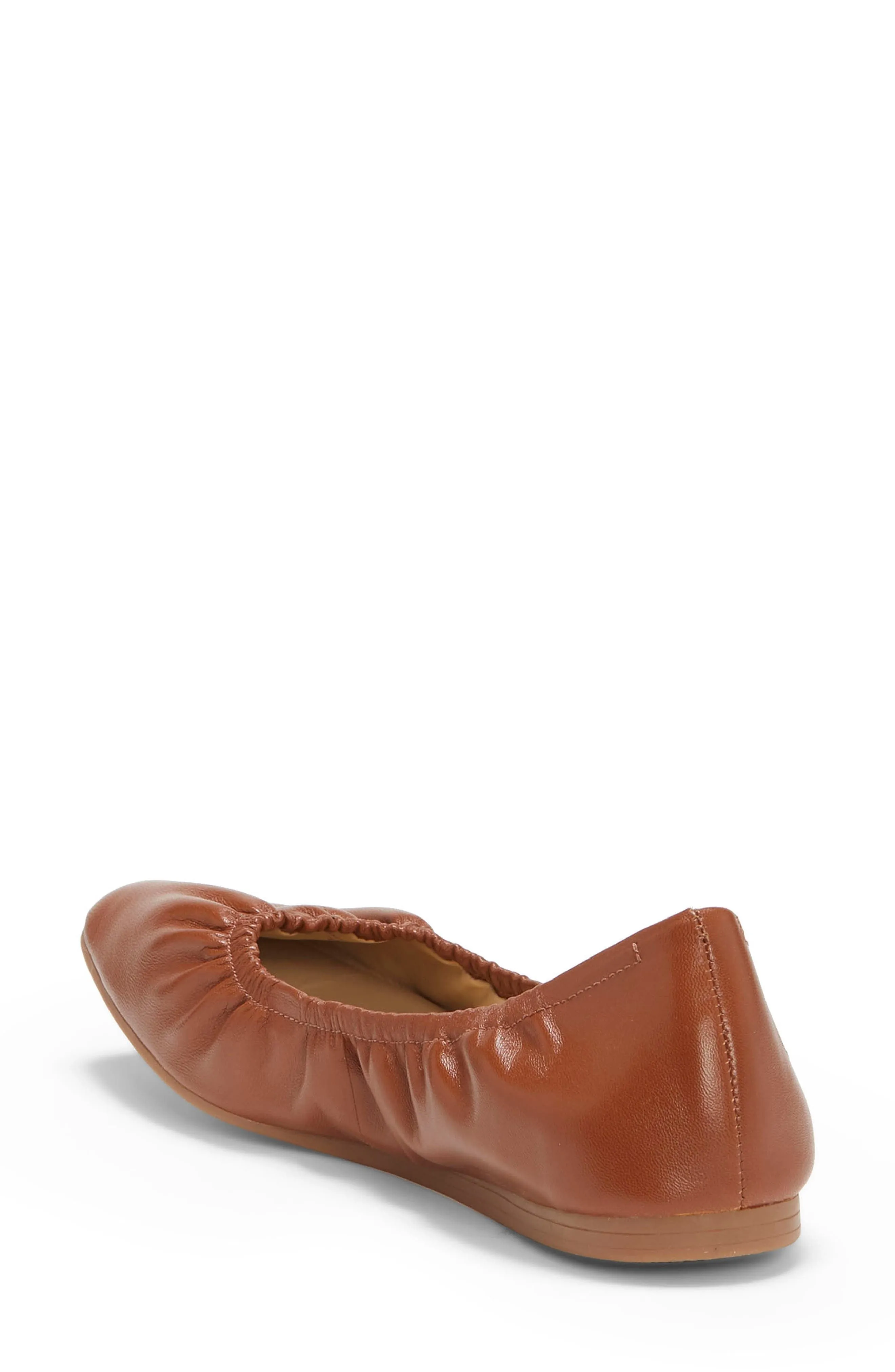 Tan Caramel Square Slip-On Warm Leather Vince Flat Camuto Toe Big ticket savings Breliss Ballet Premium