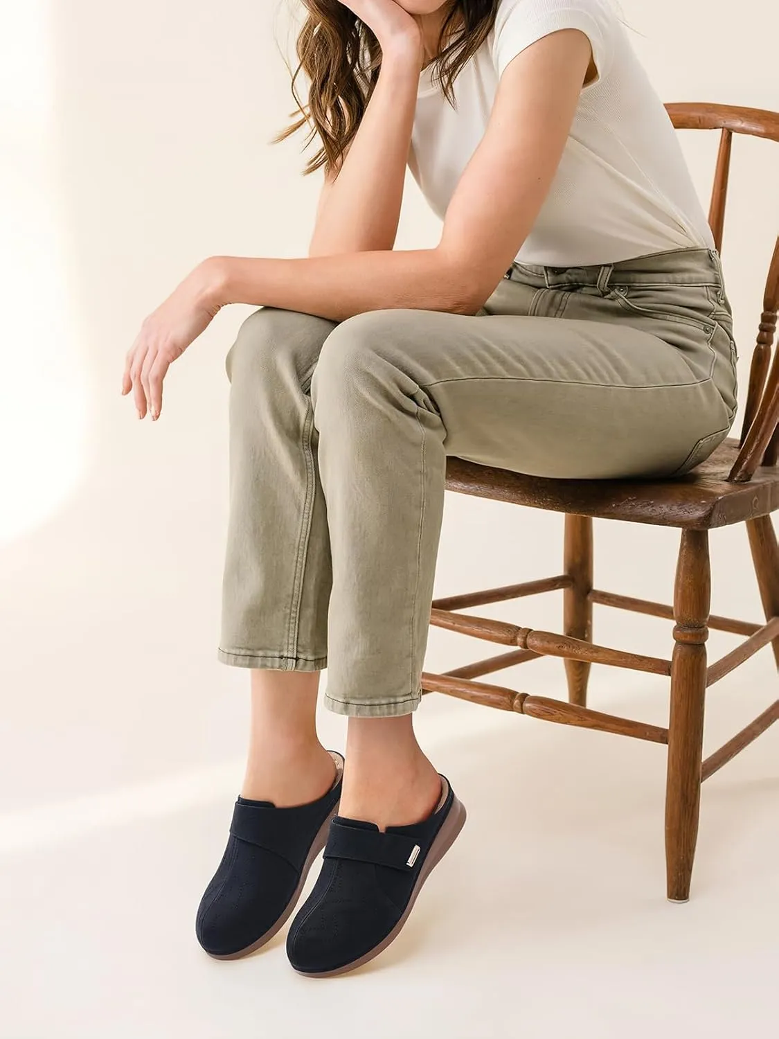 TEMOFON Clogs for Women Slip on Mules: Comfortable Casual Shoes with Adjustable Instep Walking Platform Wedge Slides