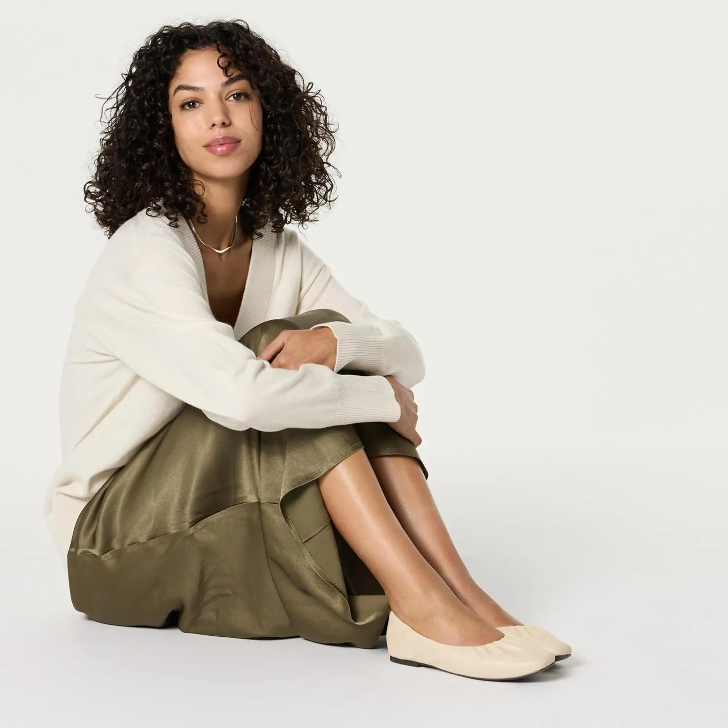 The Drop Women's Paige Scrunch Ballet Flat