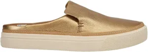 TOMS Womens Sunrise Leather Mule Sneakers Shoes Casual - Gold