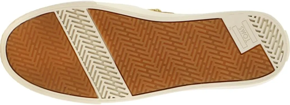 TOMS Womens Sunrise Leather Mule Sneakers Shoes Casual - Gold