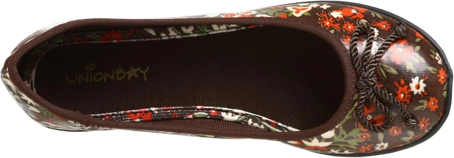 UNIONBAY Little Kid/Big Kid Crystal Flower-g Ballet Flat