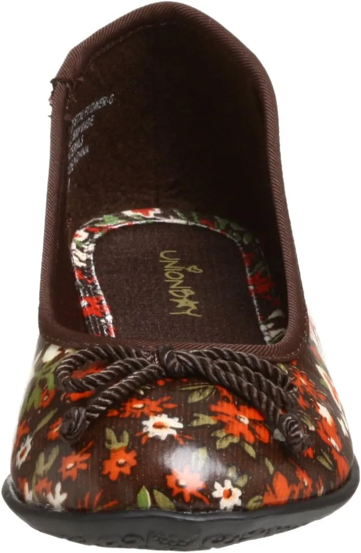 UNIONBAY Little Kid/Big Kid Crystal Flower-g Ballet Flat