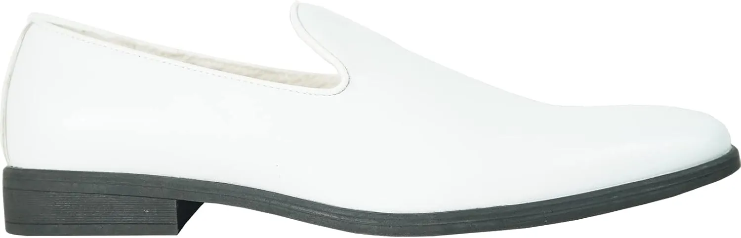 VANGELO Men Dress Shoe Vallo-3 King-5 Loafer Slip-on Formal Tuxedo Prom Wedding Ortholite Insole Medium and Wide Width