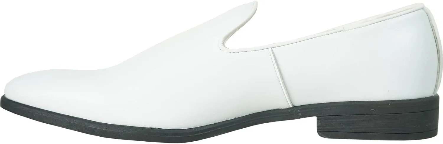 VANGELO Men Dress Shoe Vallo-3 King-5 Loafer Slip-on Formal Tuxedo Prom Wedding Ortholite Insole Medium and Wide Width