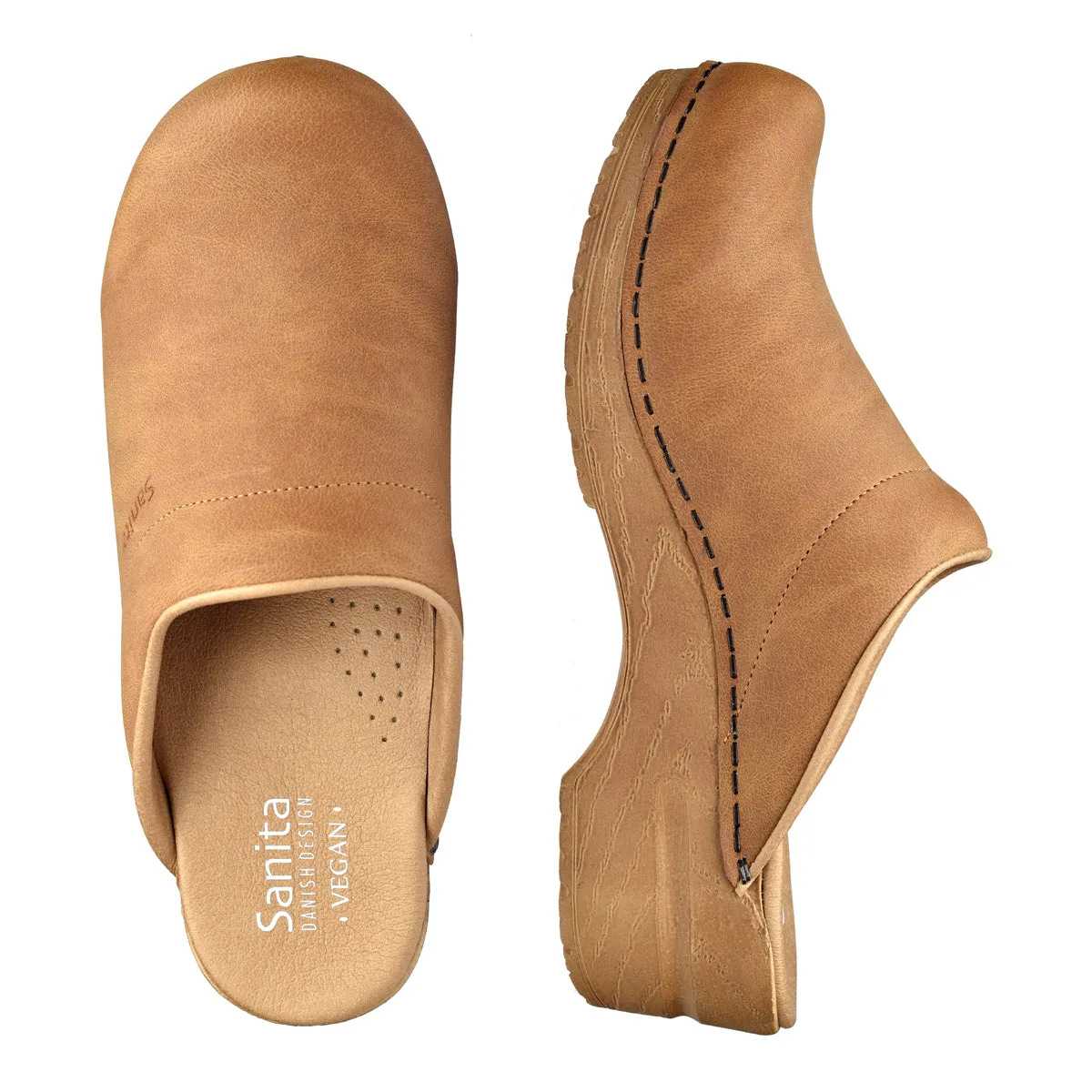 Vegan Ellis Women's Clog in Cognac