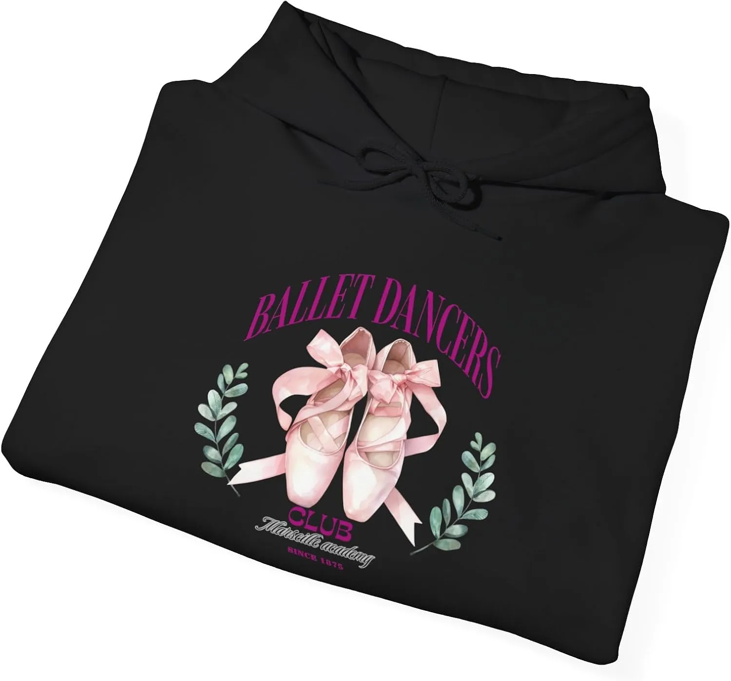 Vintage Marseille Ballet dancers Academy Hoodie, Chic, beautiful and exclusive. Ballet Lovers Gift.