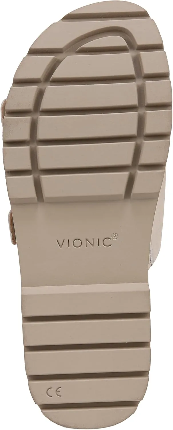 Vionic Women's Capitola Platform Sandal- Supportive Strappy Flatform Sandal That Includes an Orthotic Insole and Cushioned Outsole for Arch Support, Medium Fit