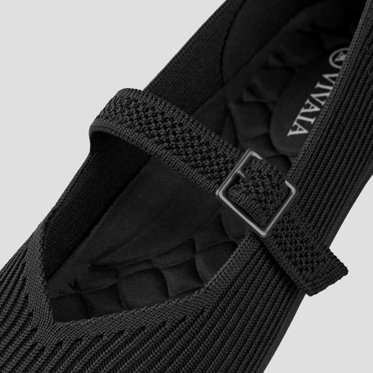 VIVAIA Margot Walker Mary Jane Women Flat Shoes Slip on Square-Toe Washable Shoes Comfortable for Work with Arch Support