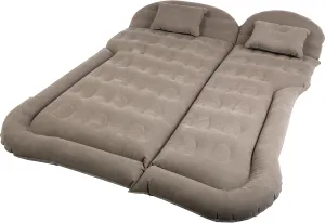 Wakeman Inflatable Mattress - Car Air Mattress for SUV or Tent with Aux Outlet Pump and 2 Inflatable Pillows - Car Camping Gear Outdoors (Gray)