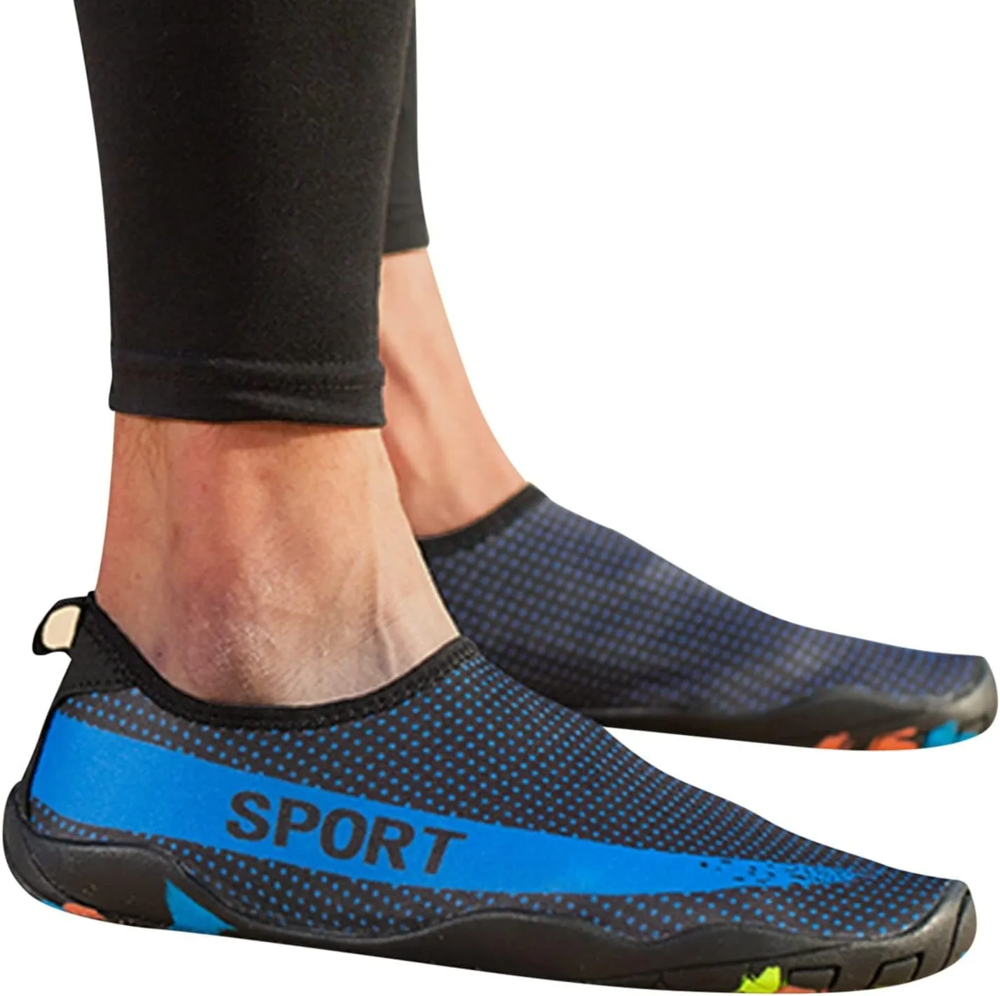 Water Shoes Men Closed Toe Non Slip Water Shoes for Hiking Women Extra Wide Water Shoes Jogging Quick Dry Pool Sports Sneaker for Beach Swim Surf Water Sport