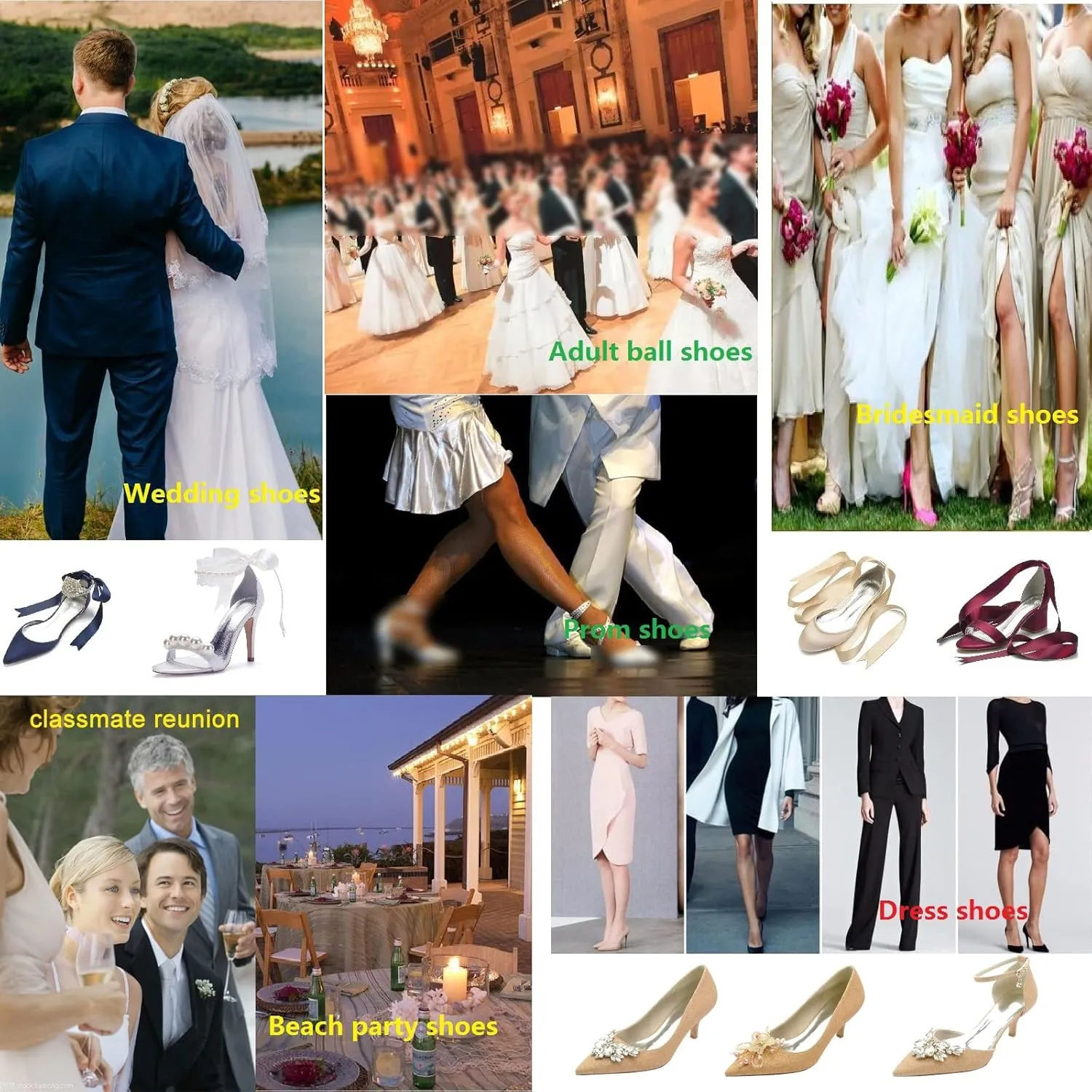 Wedding Shoes for Bridesmaids Sequins Bridal Wedding Party Pump 2.36'' Low Heel Pump Shoes Mid Kitten Heels Closed Pointy Toe