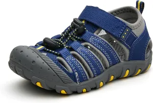 Weestep Toddler Little Kid Boys and Girls Close Toe Hook Loop Sandal