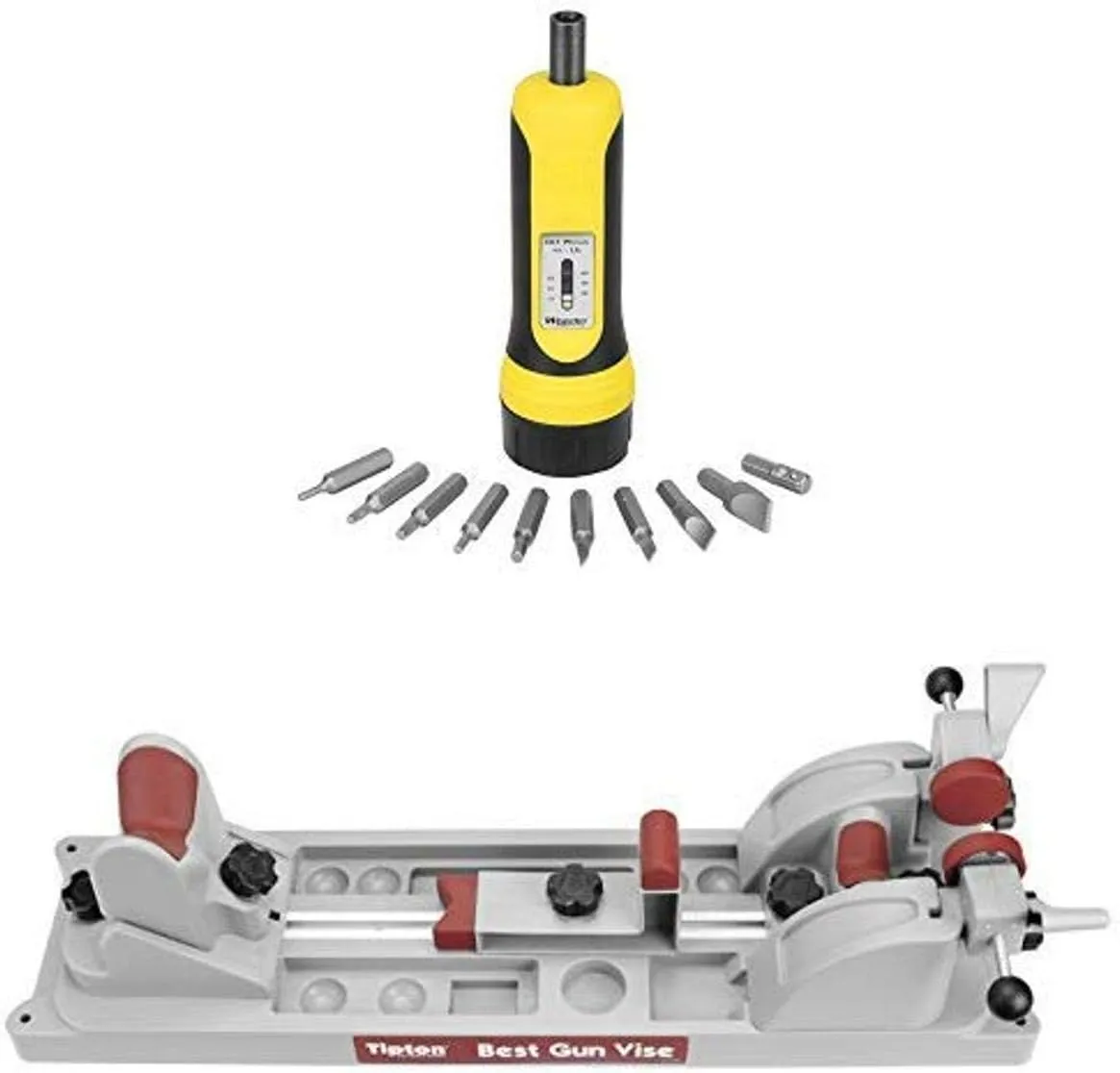 Wheeler Firearms Accurizing Torque Wrench and Tipton Best Gun Vise for Cleaning, Gunsmithing and Gun Maintenance