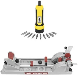 Wheeler Firearms Accurizing Torque Wrench and Tipton Best Gun Vise for Cleaning, Gunsmithing and Gun Maintenance