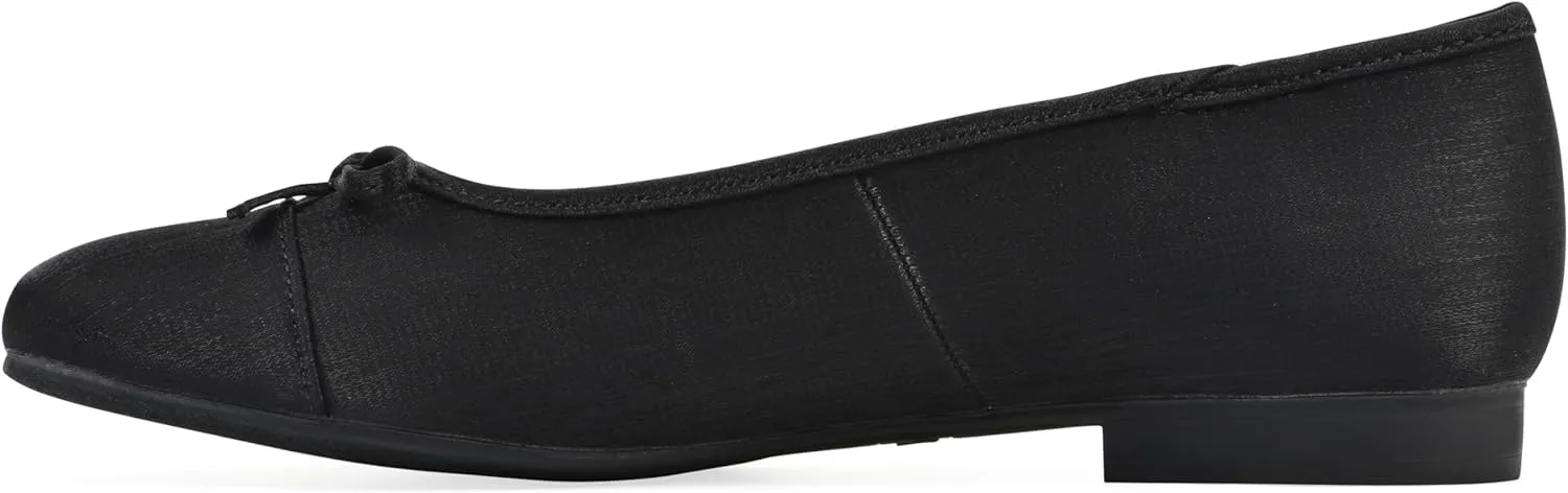 WHITE MOUNTAIN Women's Bocci Dressy Cap Toe Ballet Flat