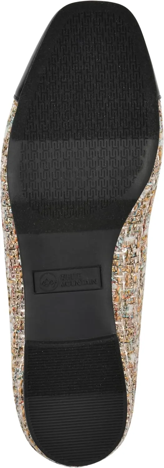 WHITE MOUNTAIN Women's Bocci Dressy Cap Toe Ballet Flat
