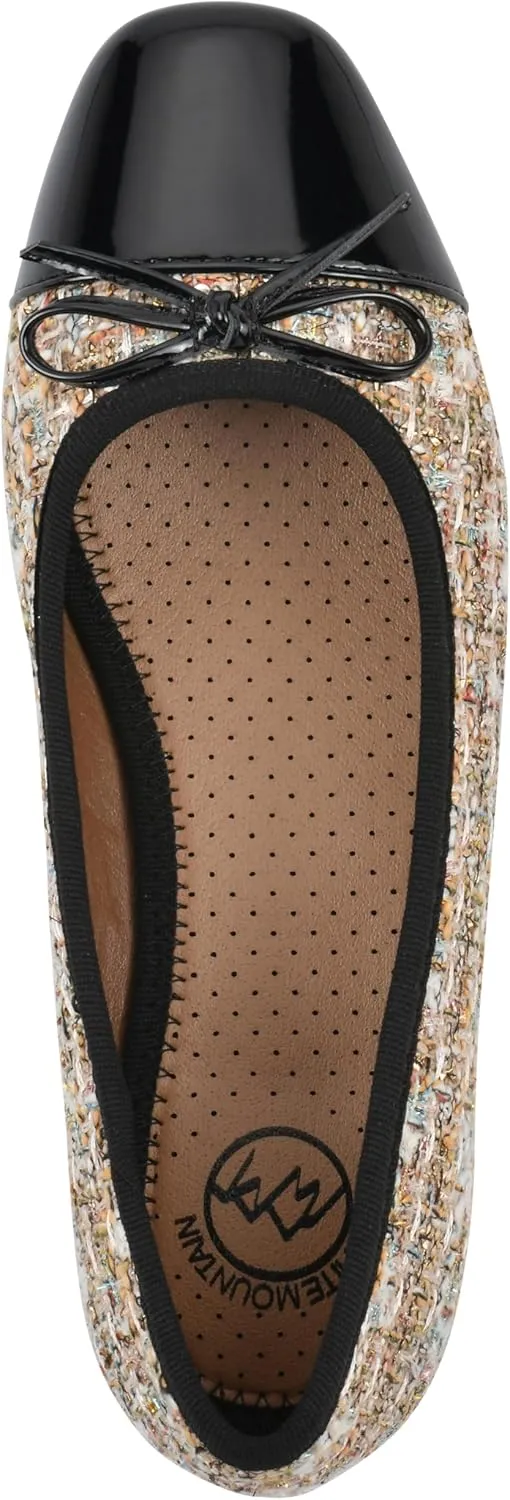 WHITE MOUNTAIN Women's Bocci Dressy Cap Toe Ballet Flat