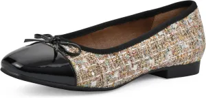 WHITE MOUNTAIN Women's Bocci Dressy Cap Toe Ballet Flat