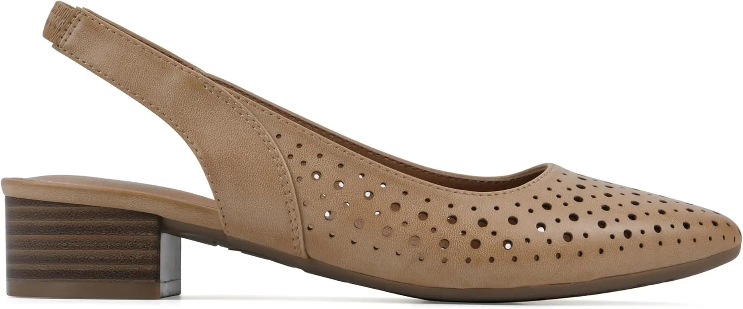 WHITE MOUNTAIN Women's Boronic Low Block Heel