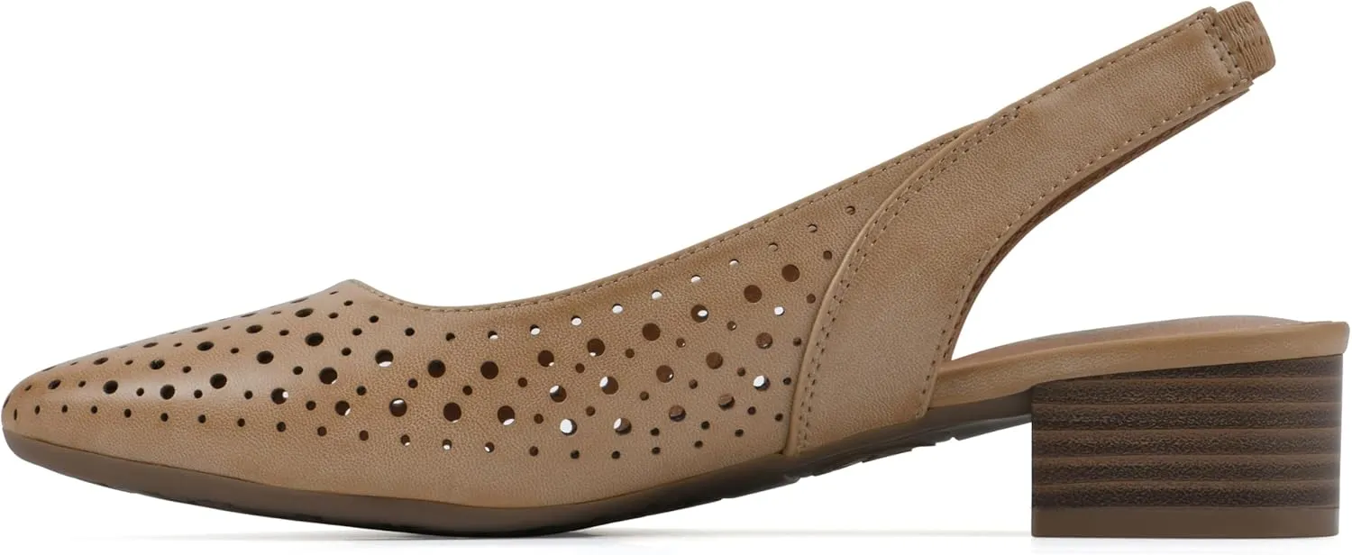 WHITE MOUNTAIN Women's Boronic Low Block Heel