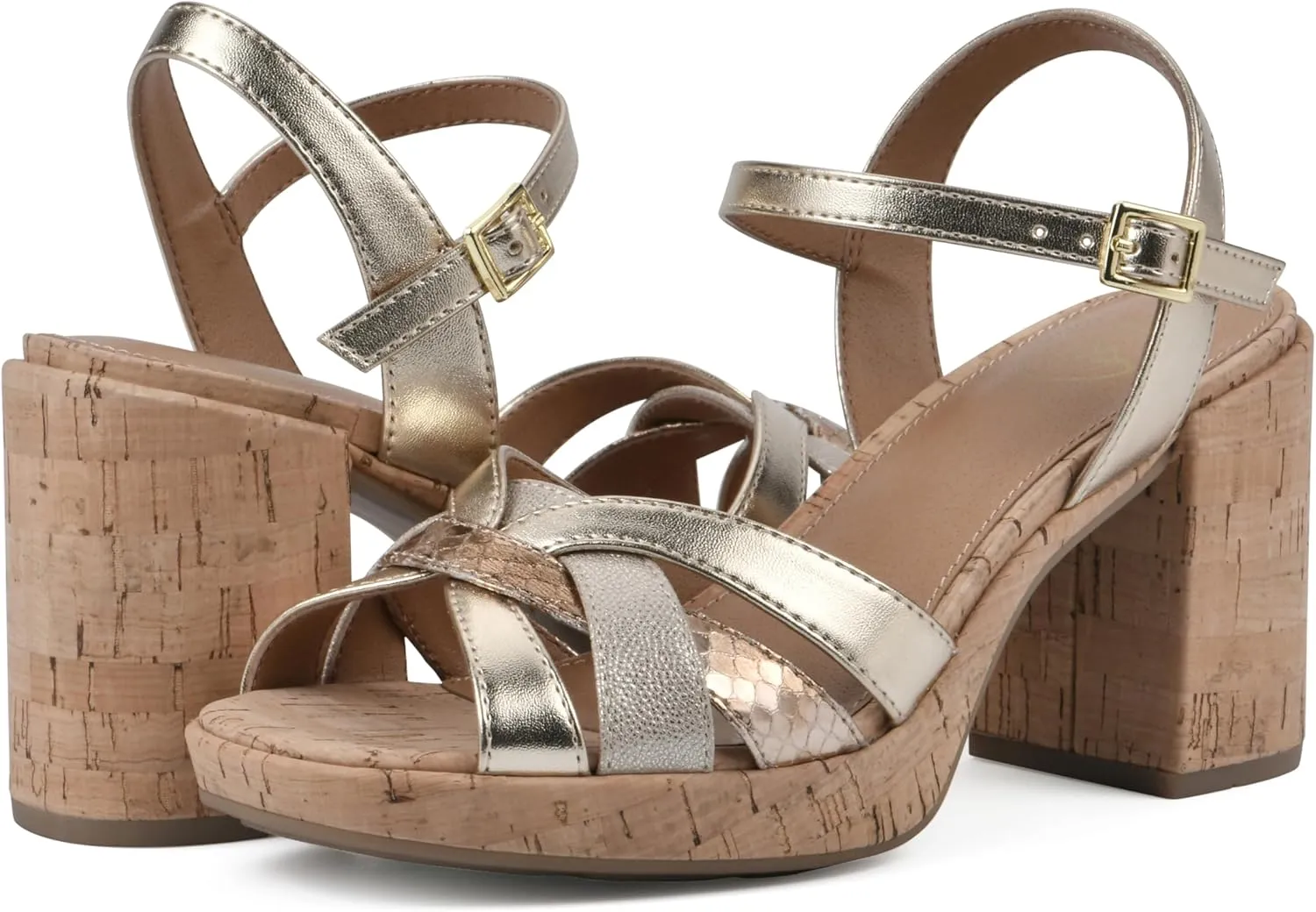 WHITE MOUNTAIN Women's Dubonnet Platform Sandal