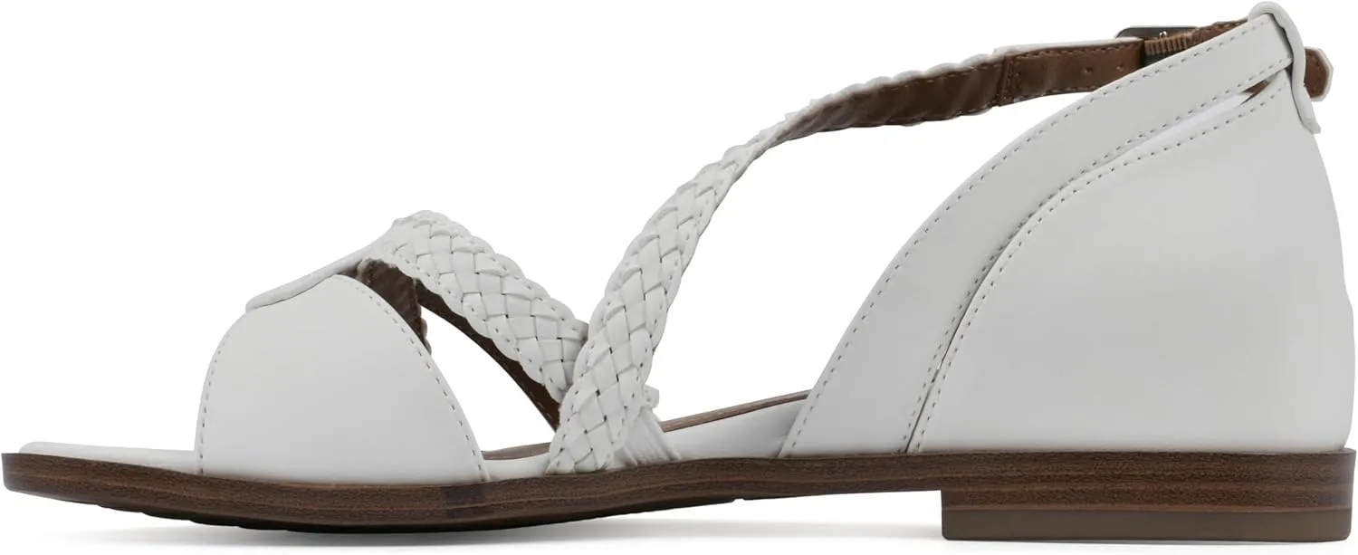 WHITE MOUNTAIN Women's Kika Open Toe Flat Sandal