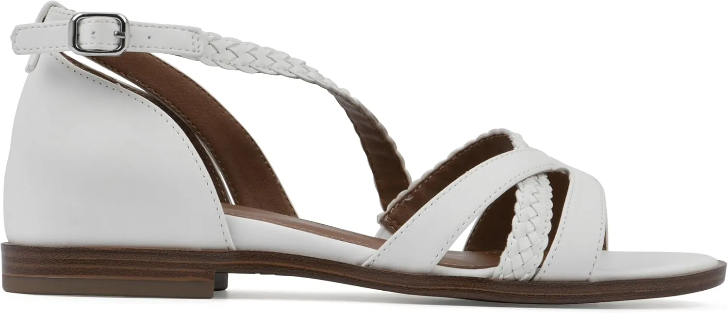 WHITE MOUNTAIN Women's Kika Open Toe Flat Sandal