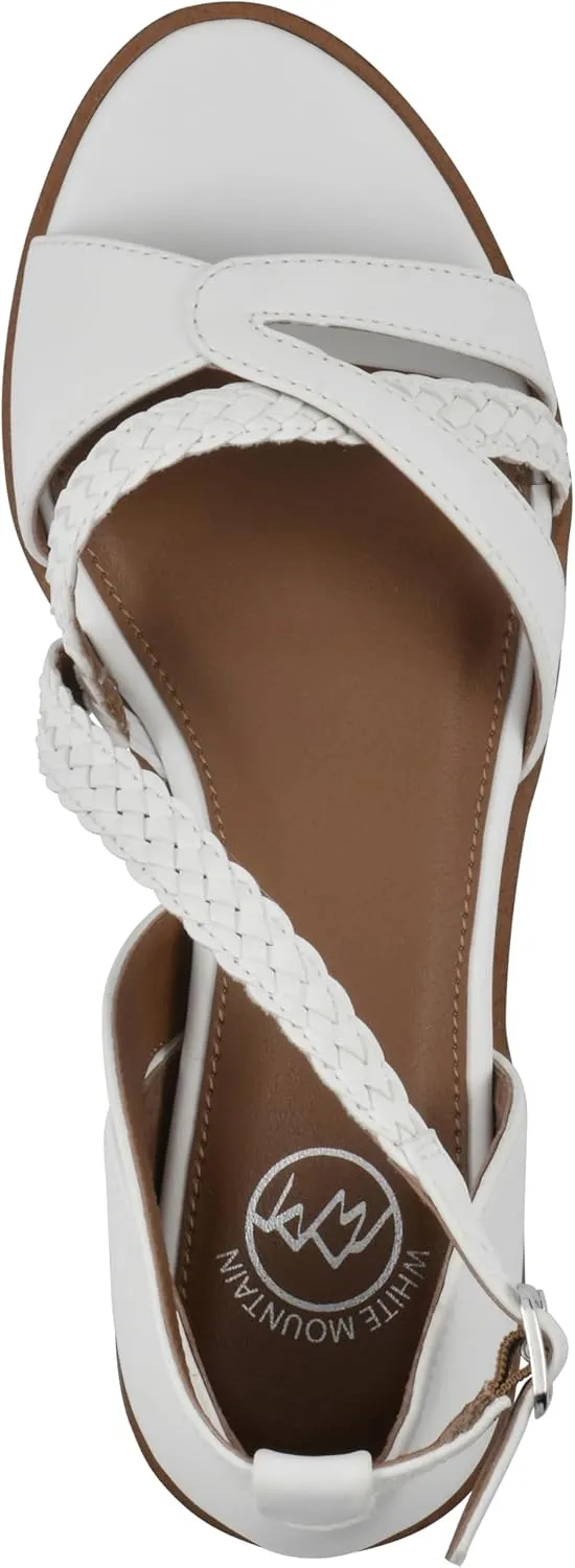 WHITE MOUNTAIN Women's Kika Open Toe Flat Sandal