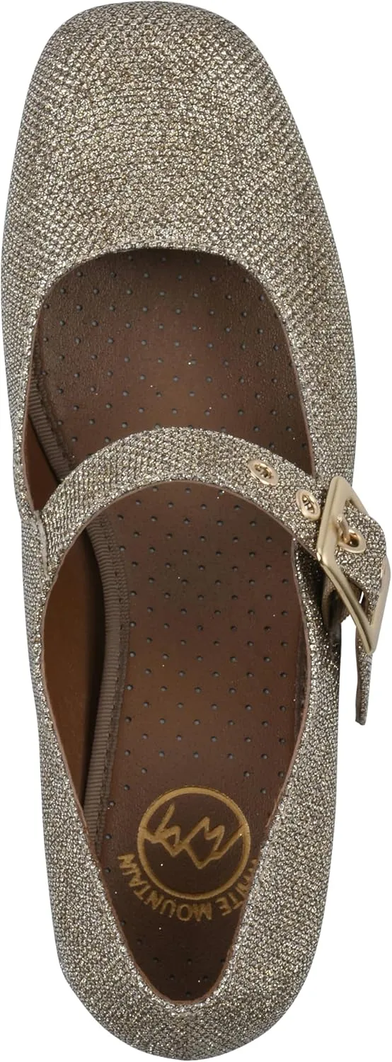 WHITE MOUNTAIN Women's Lasso Mary Jane Block Heel