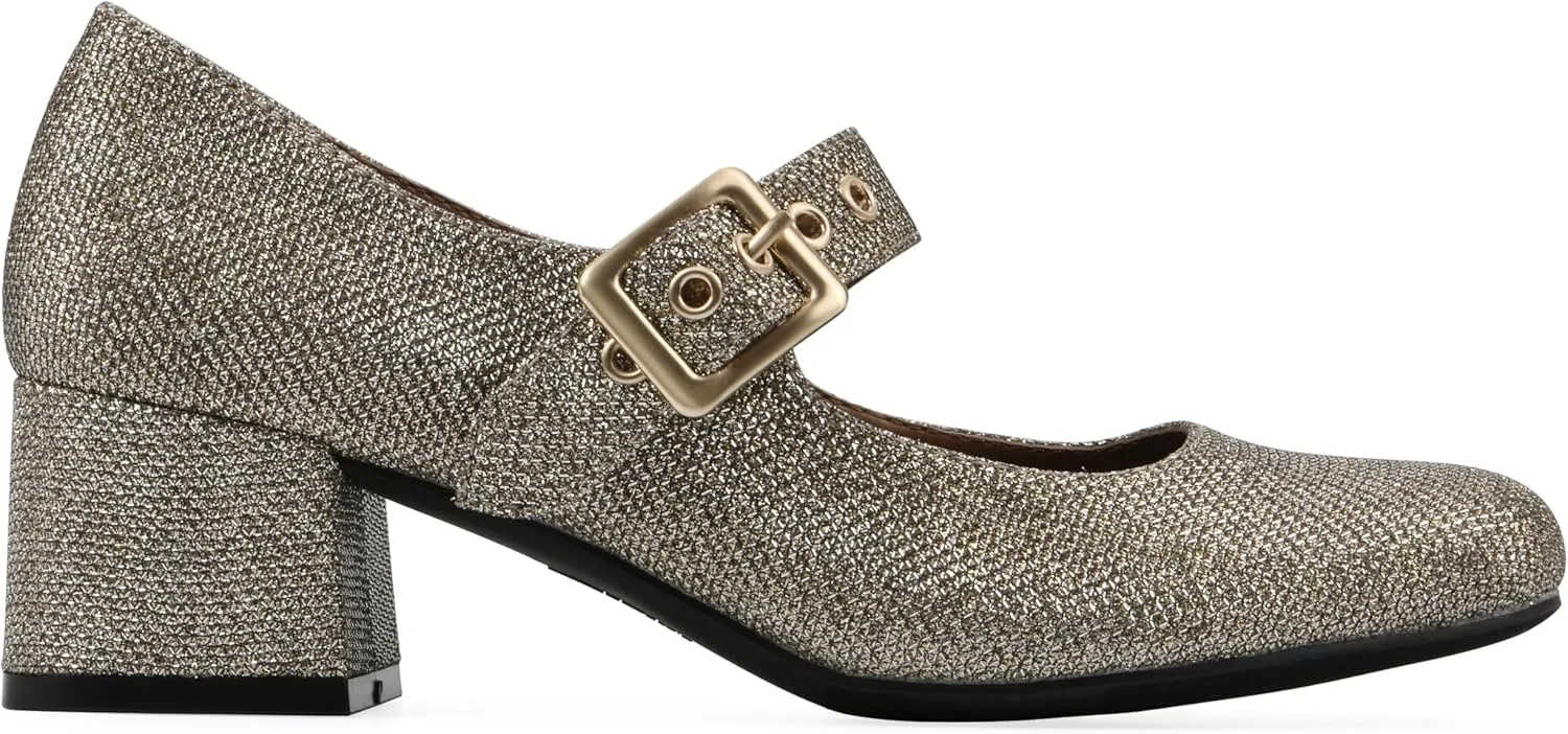 WHITE MOUNTAIN Women's Lasso Mary Jane Block Heel