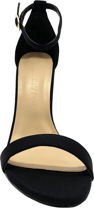 Wild Diva Women's Single Band Chunky Heel Sandal with Ankle Strap Morris-01, 12