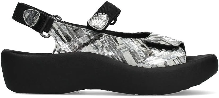 Wolky Jewel Womens Comfort sandal - PFA Approved - Fully Adjustable - Lightweight Rocker Bottom - Soft Leathers - Removable Anatomically shaped Cork latex Footbed - Leather Lined