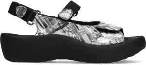 Wolky Jewel Womens Comfort sandal - PFA Approved - Fully Adjustable - Lightweight Rocker Bottom - Soft Leathers - Removable Anatomically shaped Cork latex Footbed - Leather Lined