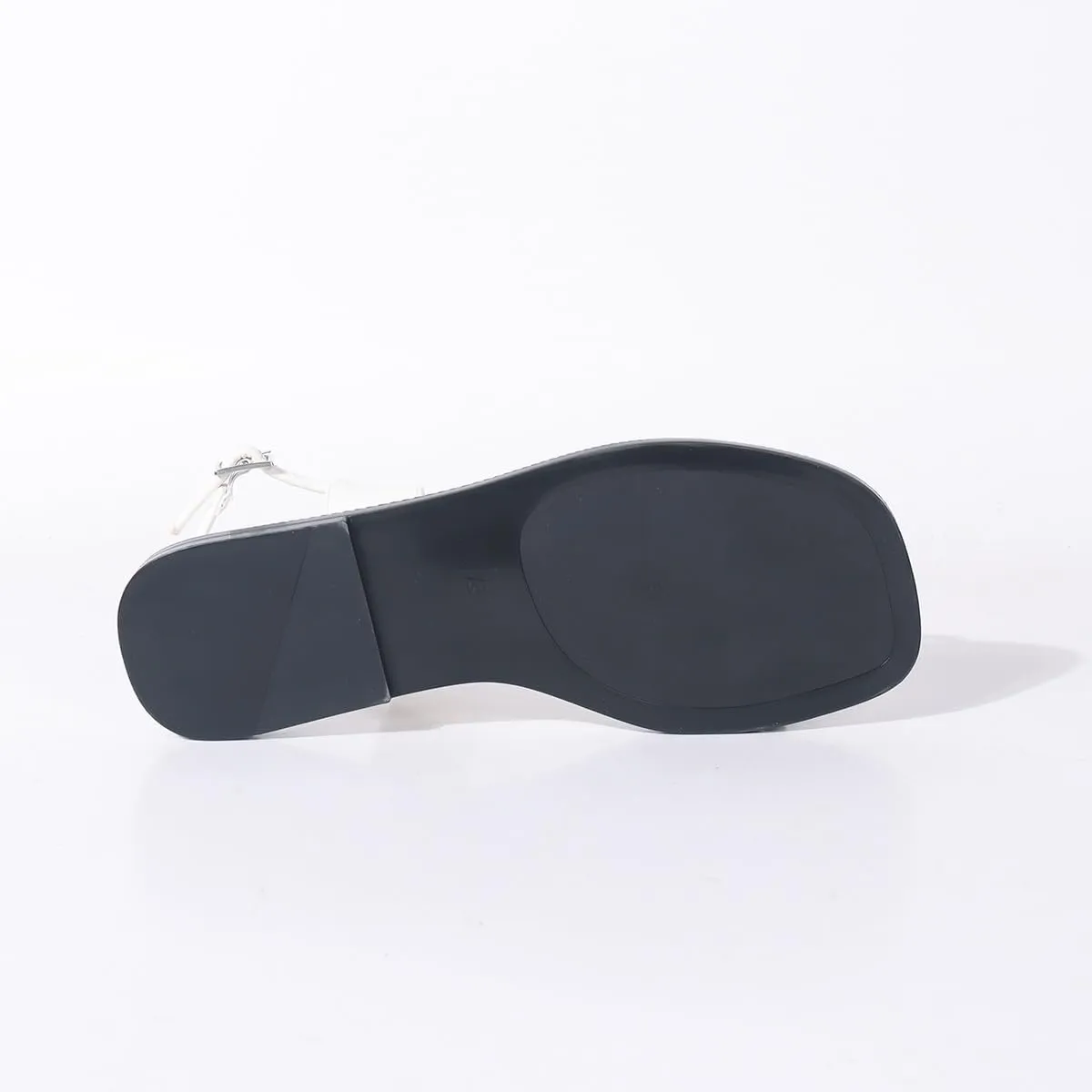 Women Leather Strappy Metal Button Toe Ring Sandals with Adjustable Ankle Buckle Open Toe Flat Summer Beach Casual Sandals