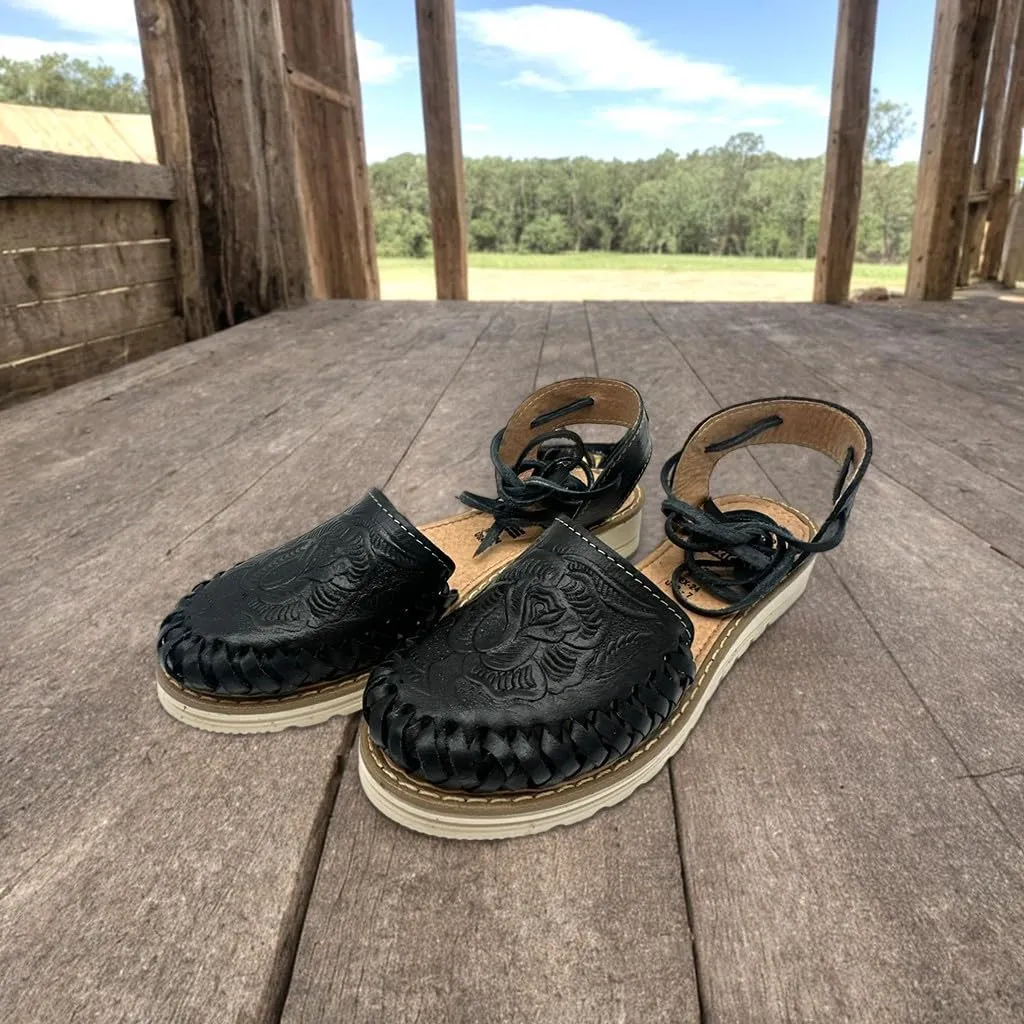 Women’s Lace Up Leather Sandals, Authentic Mexican Huarache Sandals