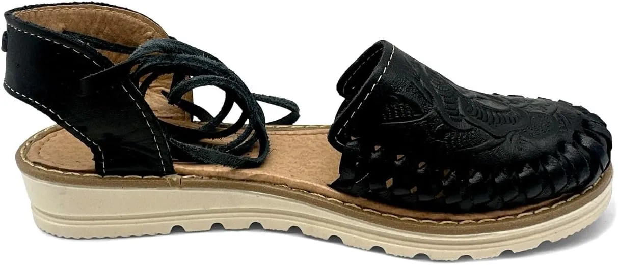 Women’s Lace Up Leather Sandals, Authentic Mexican Huarache Sandals